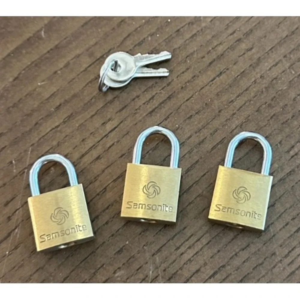 Samsonite Luggage Lock Set Royal‎ Traveller Solid Brass Bag Protection